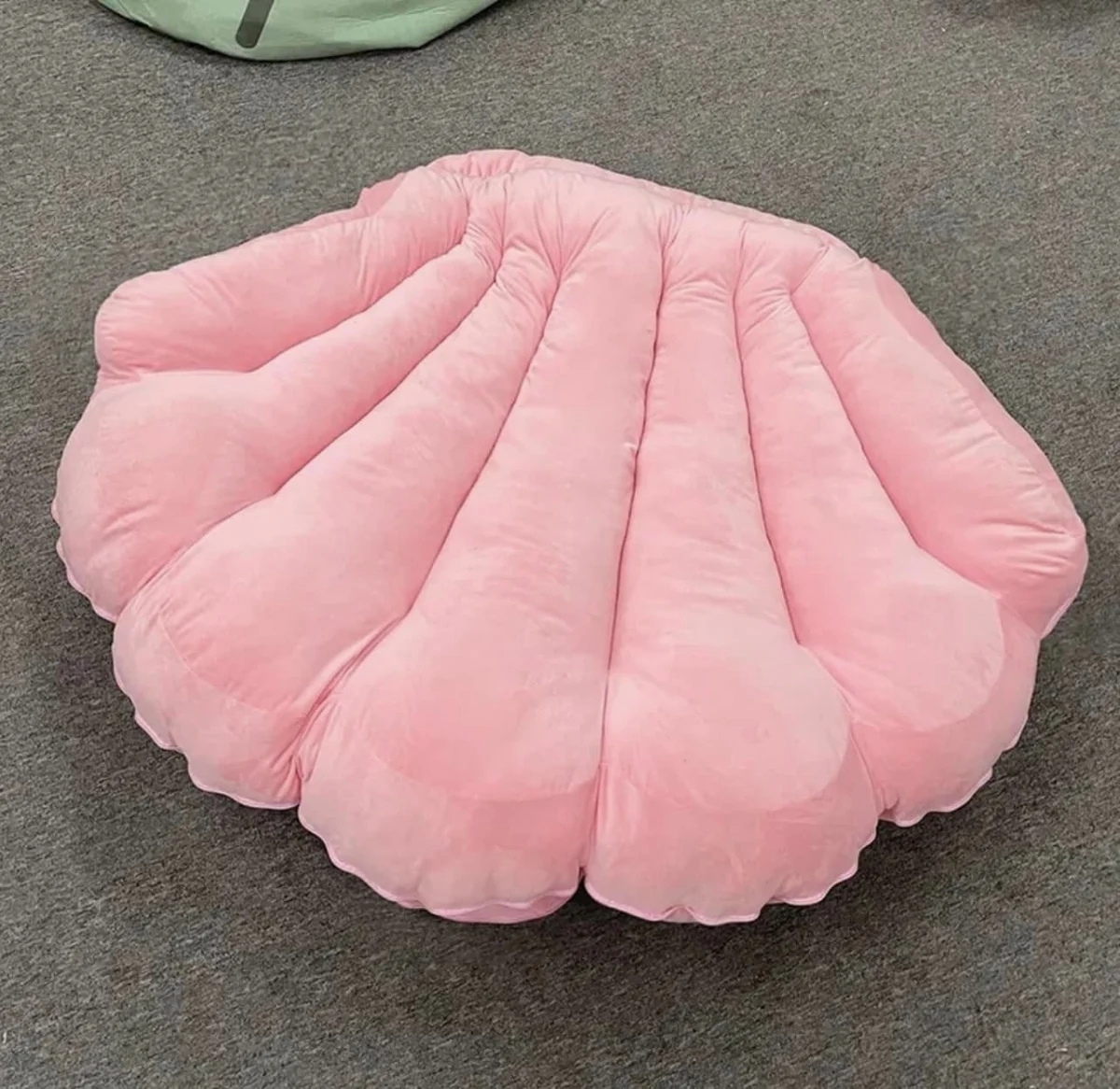 超夢幻的巨大粉紅蚌殼坐墊