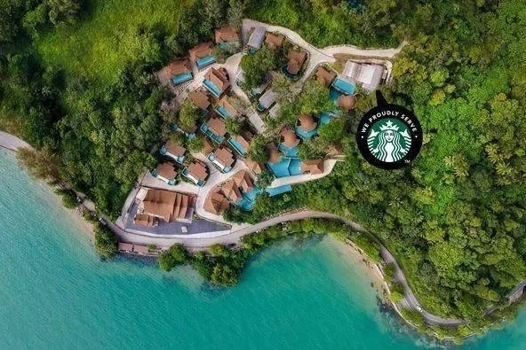 泰國海景星巴克空拍圖