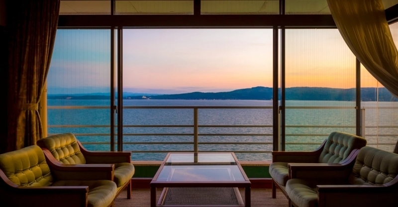 充滿日式風格的房間都擁有無敵海景