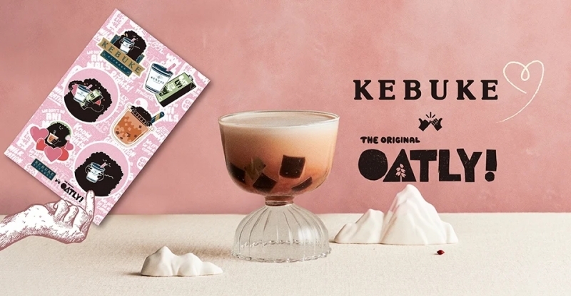 可不可x OATLY聯名限量貼紙組