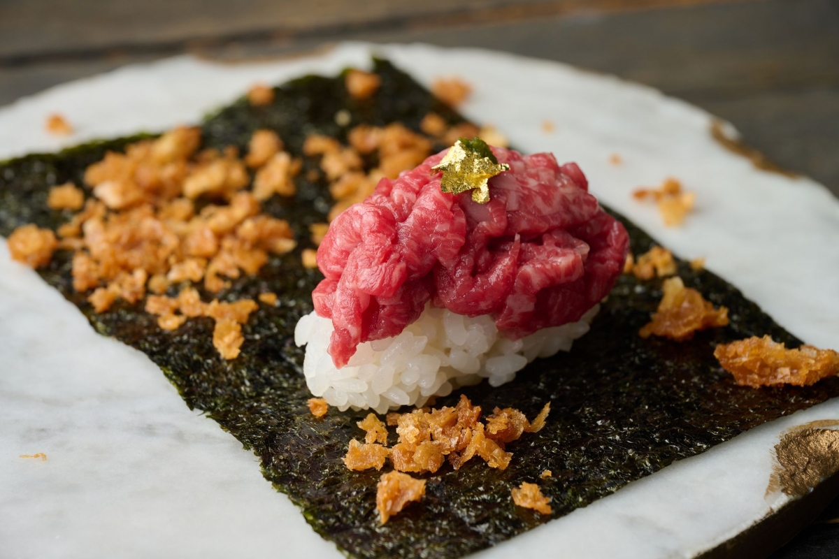 生牛肉手卷