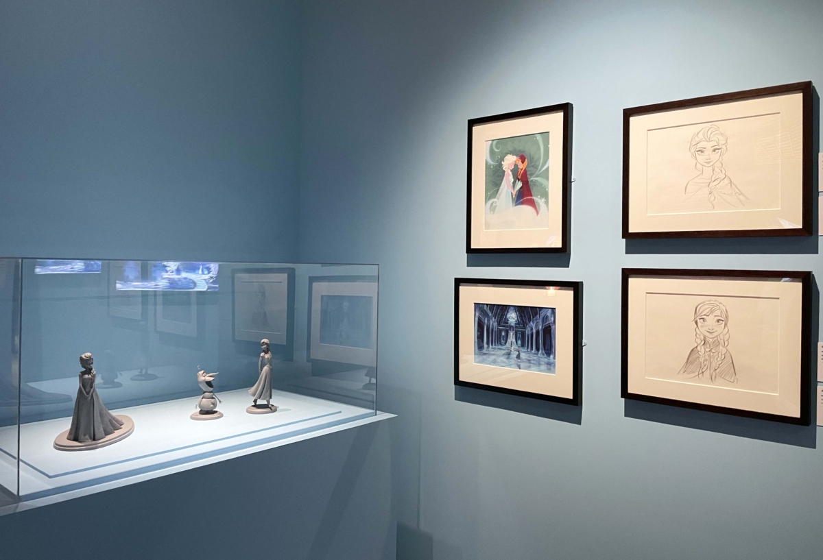 「迪士尼動畫展」場內《冰雪奇緣》展區