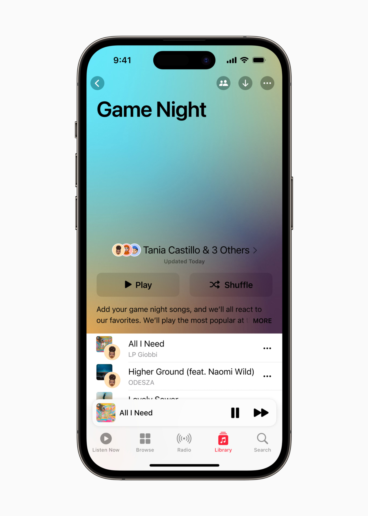 iOS 17 Apple Music「合作歌單」