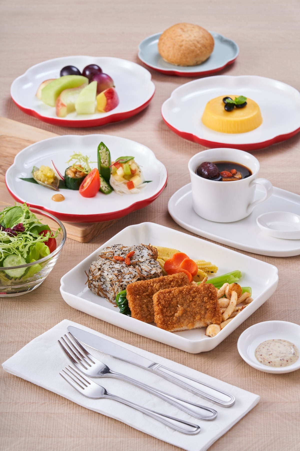 「華航x陽明春天」蔬食料理