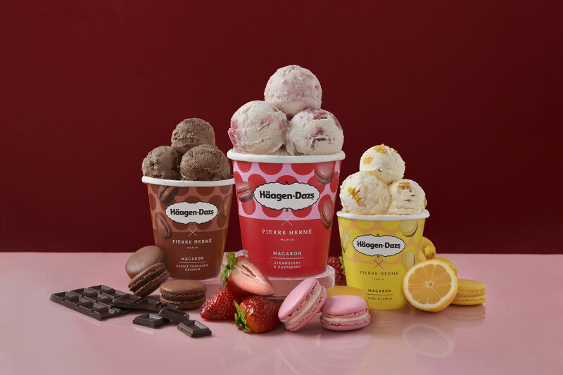 哈根達斯x Pierre Hermé聯名推「馬卡龍冰淇淋」
