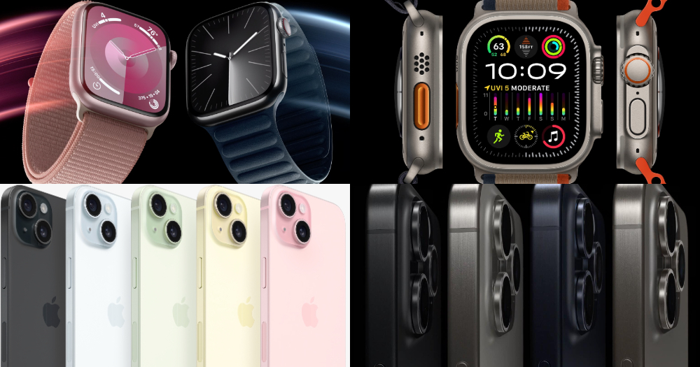 Apple Watch Series 9、Apple Watch Ultra 2、iPhone 15、iPhone 15 Pro