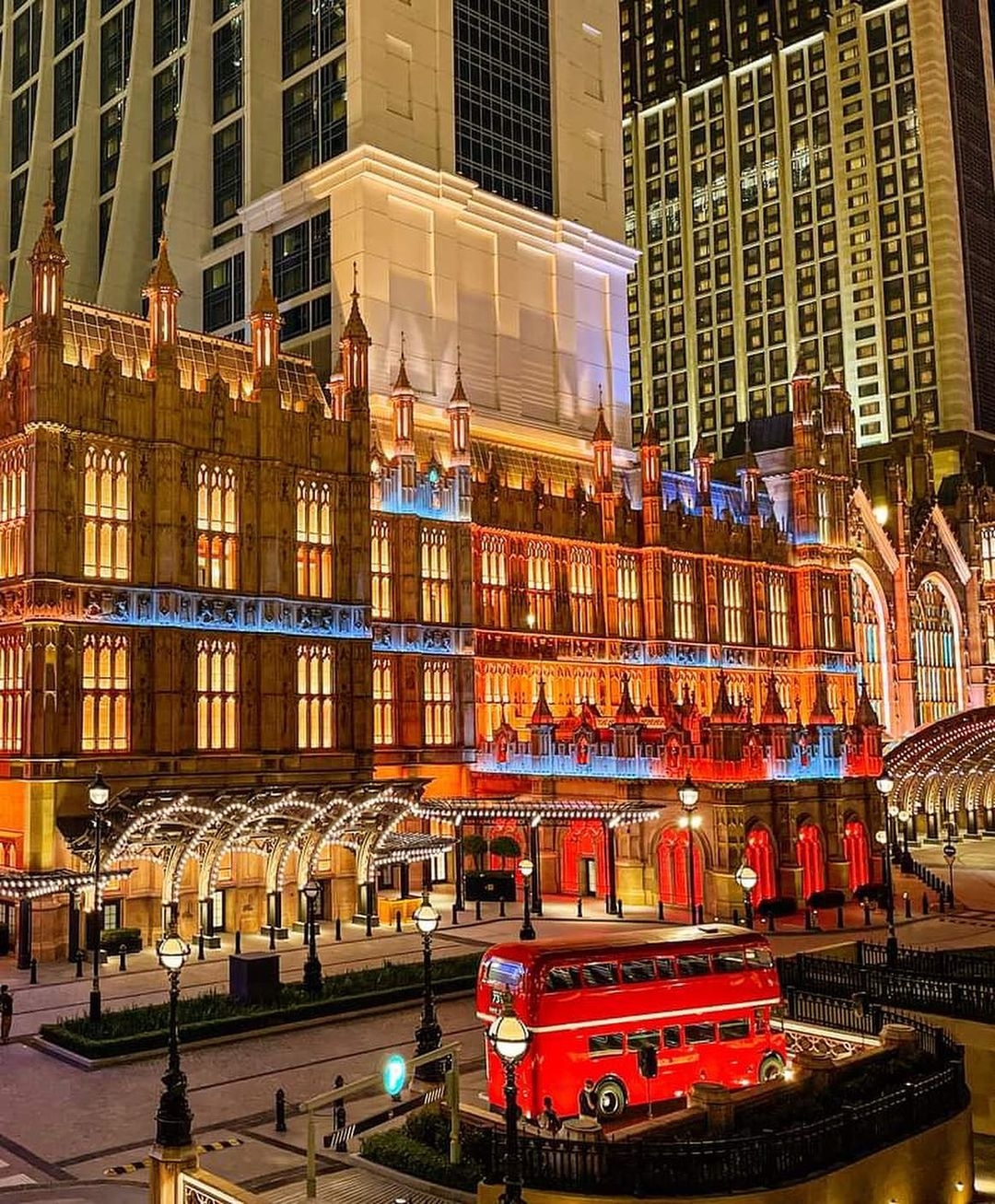 澳門倫敦人外牆「倫敦人光效匯演」