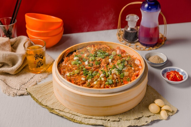 籠仔蒜蓉蒸蝦飯