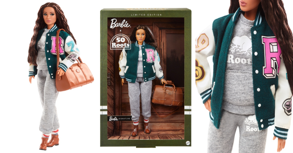 芭比 x Roots 限定芭比玩偶