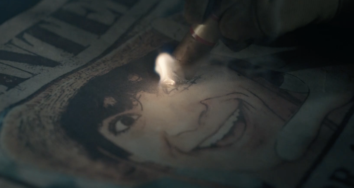 燒掉魯夫的懸賞海報暗示勁敵之戰