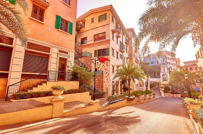 地中海日落小鎮