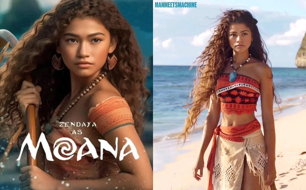 網友透過AI模擬千黛亞出演《海洋奇緣》真人電影