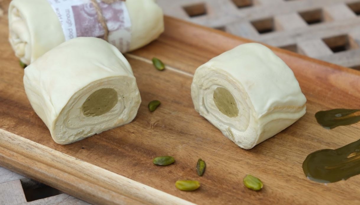 「盈盈甜點」開心果鹽之花迷你毛巾卷