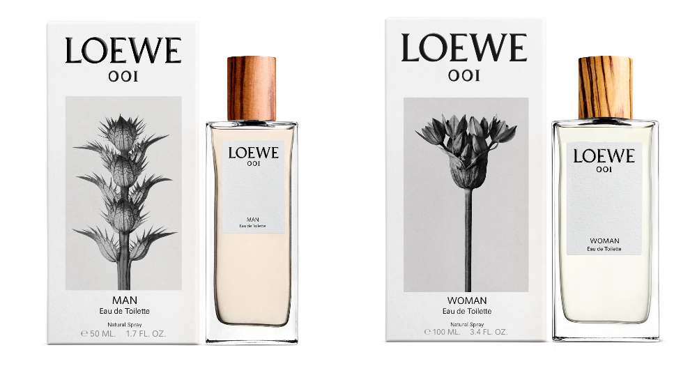 (左)001 男士淡香水；(右)001 女士淡香水