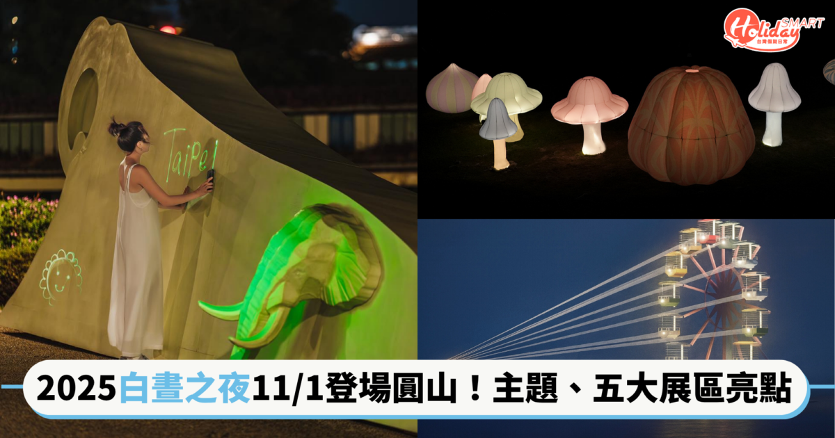 2025「白晝之夜」11/1登場!圓山化身12小時城市美術館,主題、五大展區亮點一次看