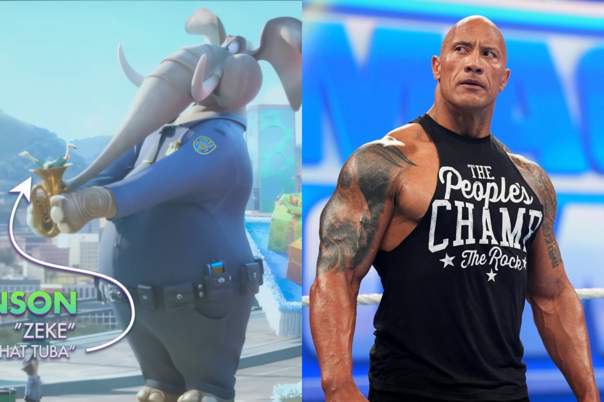 巨石強森飾演被「吹」走小犬羚